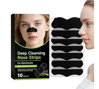 Pore Nose Strips, Deep Cleansing Blackhead Removal Nose Strips Gentle Skin Purifying Oil Control Formula 10 Count Pack, Facial Pore Cleaning Skincare Solution for Women Home Salon Travel