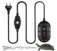 PORFOYO 25W Mini Calentador De Acuario, Calentador Acuario, Calentador De Agua Acuario, con Led De Externo Regulador De Temperatura Digital E Ventosas, para Mini Acuario
