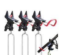 PORFOYO 3 Piezas SoporteZ De CañaZ De PescarZ,Soporte Para Caña De Pescar Para Suelo,Soporte De Caña Acero Inoxidable,Soportes Para Cañas De Pescar Para Pesca En Río Y Playa,Ajustable 360°