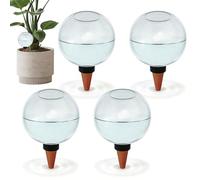PORFOYO 4 bolas de riego para plantas, riego automático de plantas, dispensador de agua de 500 ml, bolas de riego automático de habitaciones, balcón y conexión de plantas de jardín