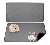 PORFOYO Almohadillas De Entrenamiento Reutilizables,2 Piezas 120 * 60cm Forro Polar para Jaula De Cobayas,Almohadilla De Orina De Animal para Cachorros,Gatitos,Cobayas,Súper Absorbente,Reutilizable