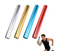 PORFOYO Bastones De Relé De Aluminio,4 Piezas 29x3,8CM Bastón De Carrera De Relevos,Bastones De Carrera De Aluminio,Bastón De Relé De Pista para Atletismo,Entrenamiento Y Competición,Oficina,Color