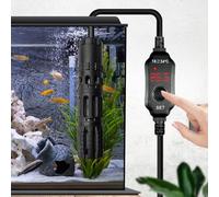 PORFOYO Calefacción de acuario 25W, calentador de acuario, mini calefacción de acuario 3-19L, barra de calefacción de acuario con pantalla digital LED con pantalla de temperatura, calefacción de