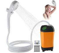 PORFOYO Ducha Portatil Camping,Ducha Portatil Furgoneta Camper 7800mAh,Eléctrico Portátil Recargable Ducha,Eléctrico Portátil Recargable Ducha,Ducha de Camping,Ducha Camper para Viajes Camping Jardín