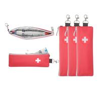 PORFOYO Epipen 3 Fundas De Transporte Médicas Aisladas: Bolsa Delgada para Epipen con Cremallera YKK Y Mosquetón, Funda De Transporte Médica Aislada para Avión, Viaje, Niños, Alergias, Diabéticos