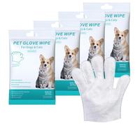 PORFOYO Guantes para mascotas, 24 unidades de guantes de aseo de mascotas, guantes de lavado para mascotas, limpieza y desodorización, para la higiene de sus mascotas