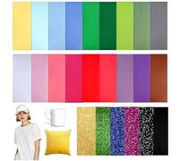 PORFOYO Infusible Transfer Ink Sheets, 24 unidades Infusible Ink Folie, Fusible Transfer Ink Sheets, Hojas de tinta de transferencia indefusibles, papel de sublimación preteñido para camisetas, tazas
