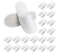 PORFOYO Juego de 20 zapatillas de hotel, zapatos de casa de invitados, 5 mm de tamaño universal, pantuflas para hotel, salón, spa, hogar, mujer y hombre