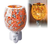 PORFOYO Lámpara de fragancia eléctrica de 10 W, lámpara de ahorro de energía para oficina, dormitorio, yoga, regalos para el hogar, vidrio 3D