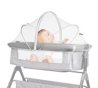 Porfoyo - Mosquitera para bebé, mosquitera, mosquitera, cama de bebé, mosquitera, plegable, para bebé, cama con cremallera, viaje o casa, 55 × 100 cm