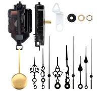 PORFOYO Movimiento Silencioso De Cuarzo, Mecanismo Reloj De Pared Mecanismos, Mecanismo para Reloj, Movimiento con Péndulo Movimiento De Cuarzo para Hacer Usted Mismo (15 Mm)