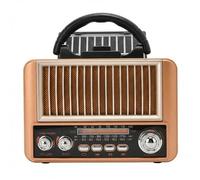 PORFOYO Radio retro AM/FM/SW con Bluetooth, radio de cocina, radio nostálgica, pequeña, radio transistor con panel solar, radio vintage, soporte para teléfono móvil, compatible con función USB/TF/AUX