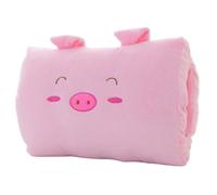 Porgeel Almohada calentadora de Manos Bolsa calentadora de Manos de Cerdo de Dibujos Animados Almohada para Siesta no eléctric