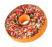 Porgeel Almohada de Donut de 16.0 in Suave y novedosa Donut de Chocolate Lindas Almohadas Decorativas de Felpa Suave Divertida ALM
