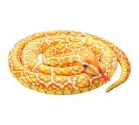 Porgeel Animal de Peluche de Serpiente 5.9 pies simulación Linda Serpiente Amarilla Peluche Figura de Animal Aterrador Gigante Accesorio de Broma