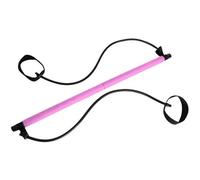 Porgeel Barra de Pilates Fusion Estirada Barra de Pilates Multifuncional Desmontable con Bandas de Resistencia para Mujeres en