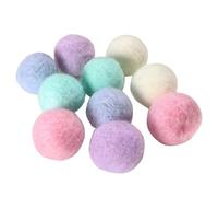 Porgeel Bola de Lana para Mascotas Pompones de Fieltro a Granel Divertidas y adorables Bolas de Tela de Fieltro Suaves y silenciosa