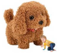 Porgeel Cachorro Robot Que actúa como un Cachorro Real Peluche Perro Robot guau Realista y Cabeza Animada en Movimiento Juguetes para Perros para niños pequeños