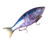 Porgeel Cebo Deslizante cebos deslizantes articulados para lubina señuelos de Pesca realistas de múltiples segmentos para truc