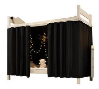 Porgeel Cortinas Opacas para litera 2 Paneles Cortina de privacidad para litera con Cuerda y Ganchos para el hogar Dormitorio