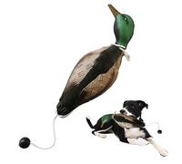 Porgeel Dog Duck Toy Training Dummy Dummy Eva Realistic Waterproy bit bit Resistente a los Patos Toy de Perro con alternar Lanzamiento