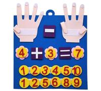 Porgeel Fieltro Números de Dedo Juguete de Matemáticas para Niños Lindo Diversión Educación Temprana Juguetes para Contar con La
