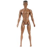 Porgeel Figura de acción a Escala 1/6 Cuerpo de Figura de acción musculosa Masculina articulada múltiple con Cabeza para colección de muñecas de exhibición marrón