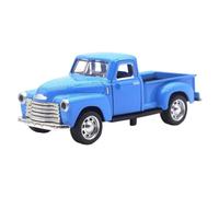 Porgeel Little Blue Truck Toy Camioneta de Juguete Vintage con Puerta Abatible Coches Modelo pequeños de aleación para Estante
