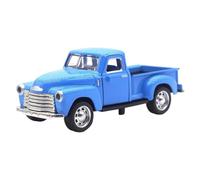 Porgeel Little Blue Truck Toy Camioneta de Juguete Vintage con Puerta Abatible Coches Modelo pequeños de aleación para Estante