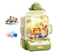Porgeel Mini máquina expendedora de Garras para niños con Pilas Mini máquina expendedora de Dinosaurios para el hogar con 10 mu