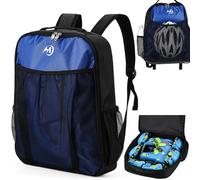 Porgeel Mochila para Patines Mochila para Patines con Compartimento dedicado Bolsa Deportiva Oxford Azul para de Hielo y acces
