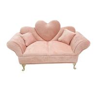 Porgeel Muebles para casa de muñecas Lindo sofá para muñecas joyero de Terciopelo Suave Escala 1/6 Accesorios para casa de en Miniatura para niñas y Mujeres