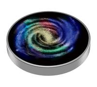 Porgeel Trompo Estrellado Mini Luminoso Acero Inoxidable Alivio del Estrés Trompo Pulido Trompos Portátiles para Adultos Niños Cumpleaños Estilo2