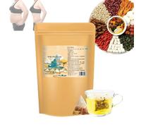 Poria And Coix Seed Tea For Dampness Elimination, Fu Ling Yi Wet Tea, Lemon Hawthorn Lotus Leaf Tea, Dampness Clearing Herbal Tea, Poria Cocos Dehumidification Tea, 30Bags/1Box. (1Box)