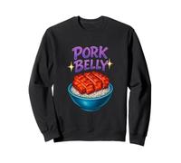 Pork Belly Vintage Inspired Sarcastic Foodie Airbrush Style Sudadera
