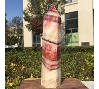 Pork Stone Column Quartz Crystal Tower Point Madafascar Ornaments (Size : 100-200g)