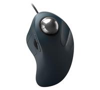 PORLEI Ratón Trackball con cable, fácil control de dedo índice, diseño ergonómico cómodo que reduce la tensión muscular, precisión y seguimiento suave, compatible con PC, portátil, Windows, Mac
