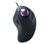 PORLEI Ratón Trackball con cable, fácil control de dedo índice, diseño ergonómico cómodo que reduce la tensión muscular, precisión y seguimiento suave, compatible con PC, portátil, Windows, Mac, color