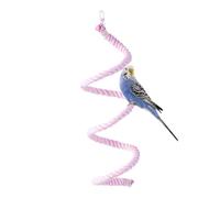 Porme de jaula para pájaros, cuerda de escalada para pájaros - Flexible Parrot Climbing Rope - Sticking stick cockatiel juguete de pie masticación de algodón multicolor