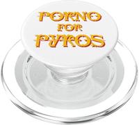 Porno For Pyros - Orange Logo White PopSockets PopGrip para MagSafe