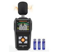 POROMETISTO SL01 Sonometro - Sonometro Homologado 30-130dB (±1.5dB) para Vecinos Ruidosos, Airbnb, Trabajo -Medidor Decibelios Función MAX/MIN, Kit Completo