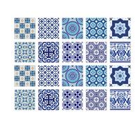 Poromoro Español portugués Azulejo Style Peel and Stick Tile Stickers Set de 20/30/40 piezas (5.9 Zb)