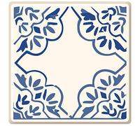 Poromoro Pegatinas Adhesivas Despegables para Azulejos de Salpicadero Estilo Azulejo Español Portugués, Juego de 16 piezas (7.9, 21)