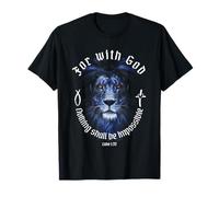 Porque con Dios Nada será Imposible Lucas 1:37 Fe Camiseta