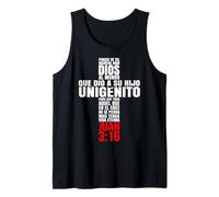 Porque de Tal Manera Amo a Dios - Mensajes Biblicos Cristianos Camiseta sin Mangas