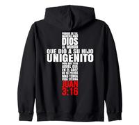Porque de Tal Manera Amo a Dios - Mensajes Biblicos Cristianos Sudadera con Capucha