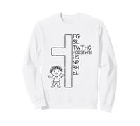 Porque Dios amó al Mundo Cruz fe Sudadera