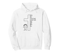 Porque Dios amó al Mundo Cruz fe Sudadera con Capucha