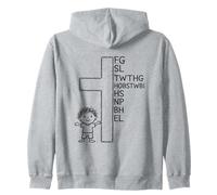 Porque Dios amó al Mundo Cruz fe Sudadera con Capucha