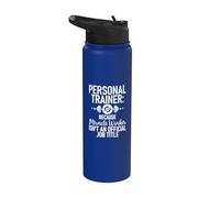 Porque el trabajador milagroso no es un entrenador personal de título de trabajo Stainless Steel Insulated Water Bottle
